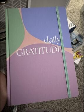 Spritz Daily Gratitude Journal Pastel Colorblock Hardcover Planner 120 Sheets